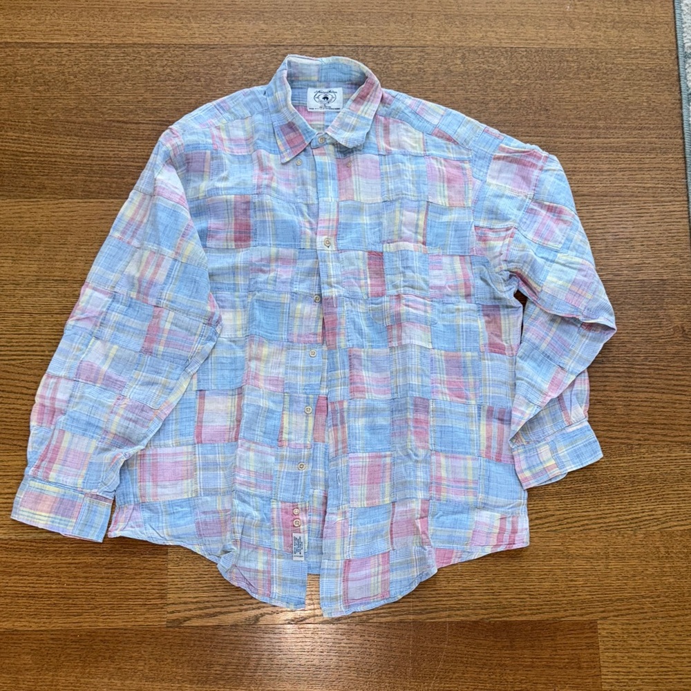 Vintage 80’s Brooks Brothers Patchwork Pastel Sport Shirt